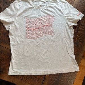 KOTN Cream Crewneck Tee with Branded Klaviyo Label